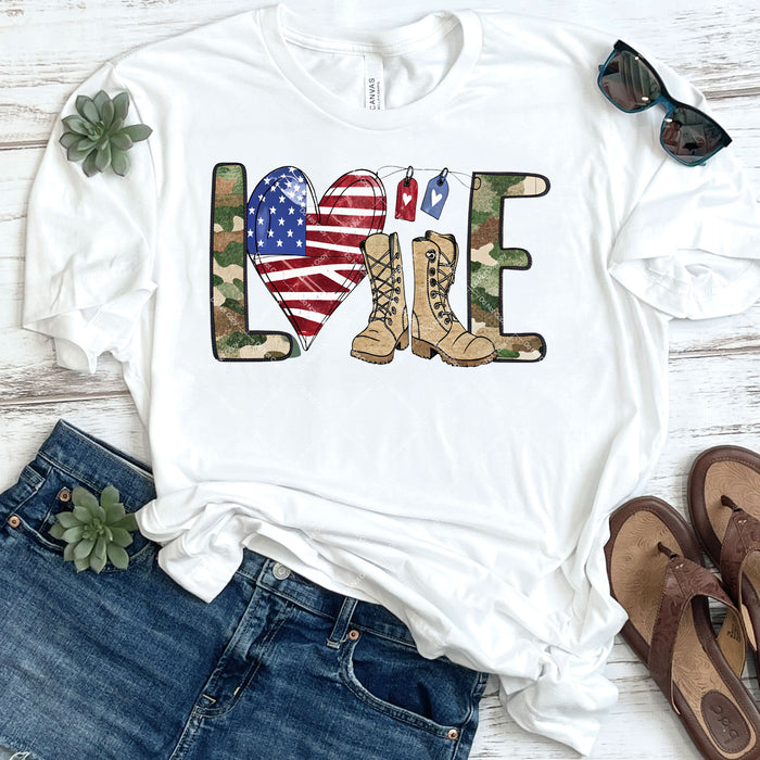 Love For Veterans DTF Transfer