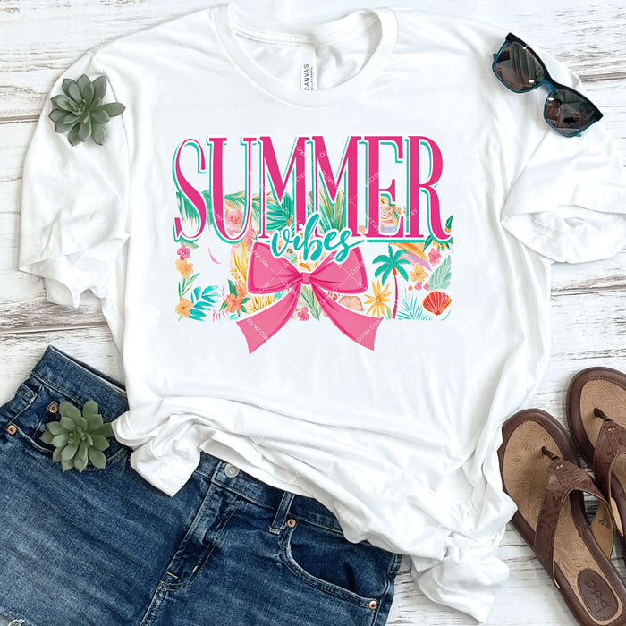 Tropical Summer Vibes DTF Transfer