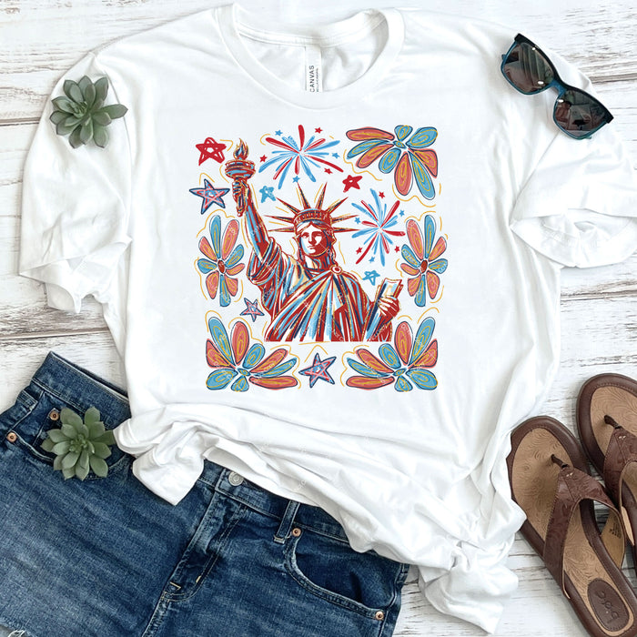 Lady Liberty DTF Transfer