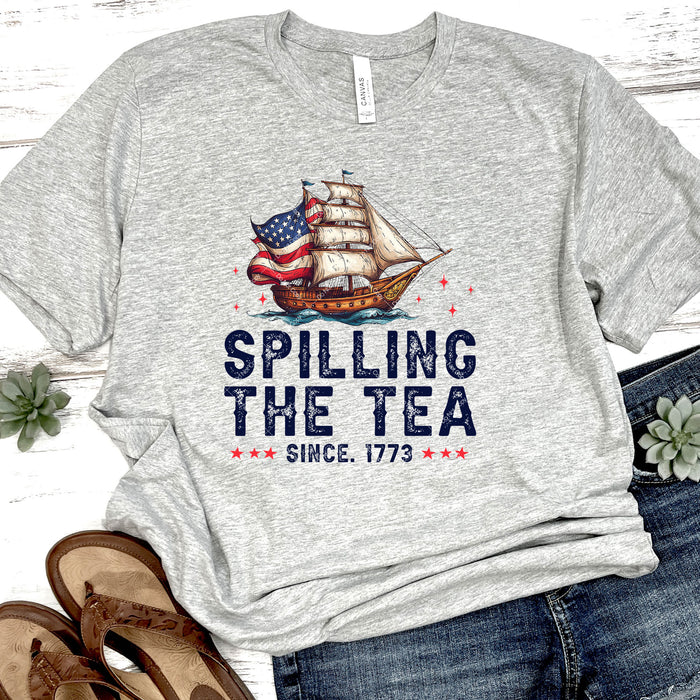 Spilling The Tea Since 1773 DTF Transfer