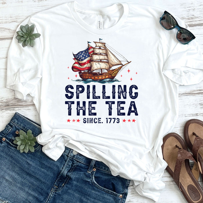Spilling The Tea Since 1773 DTF Transfer