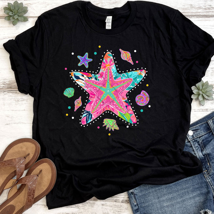 Colorful Sea Life DTF Transfer