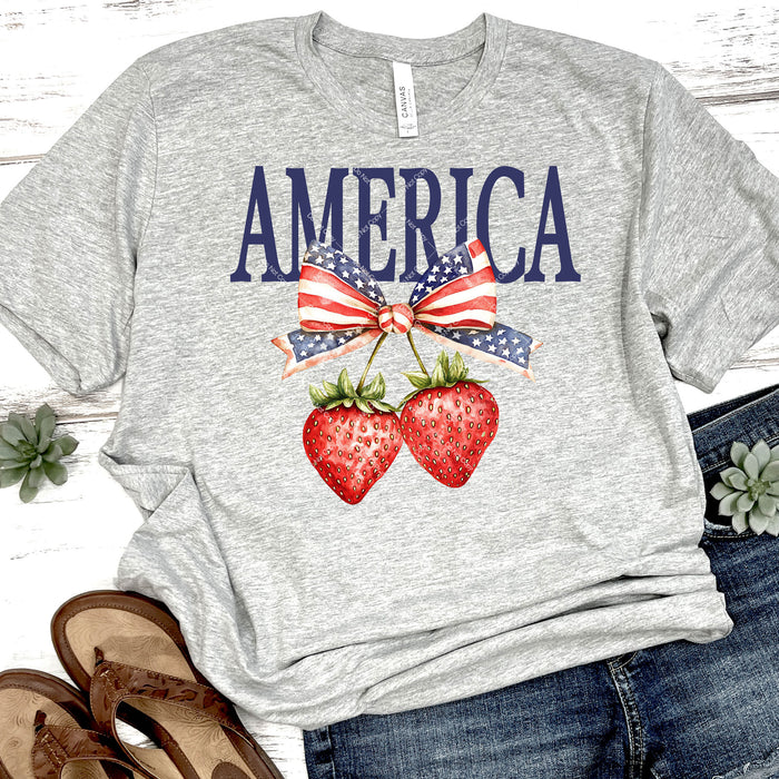 American Strawberries DTF Transfer