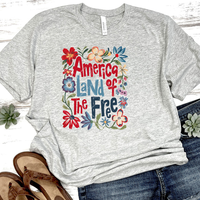 America Land of The Free DTF Transfer
