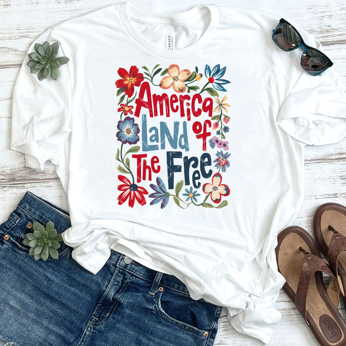 America Land of The Free DTF Transfer