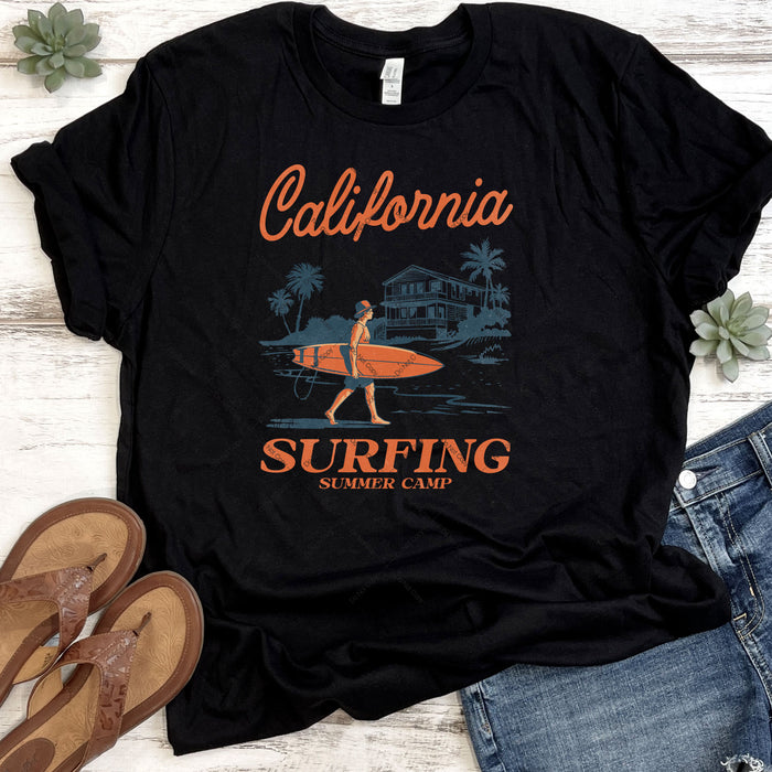 California Surfing Summer Camp DTF Transfer