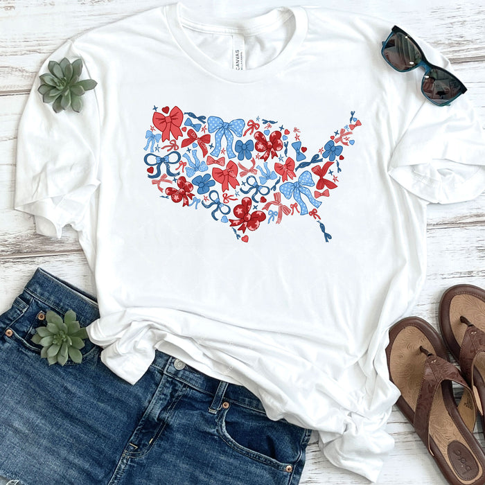 Bows Across The USA DTF Transfer
