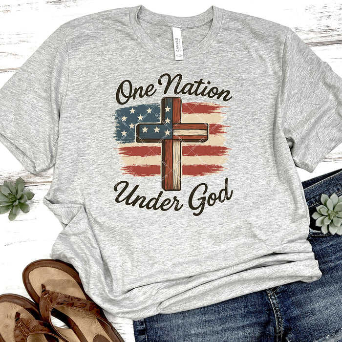 One Nation Under God DTF Transfer