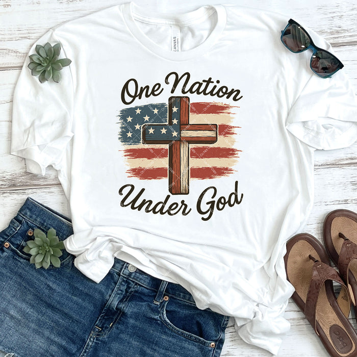 One Nation Under God DTF Transfer