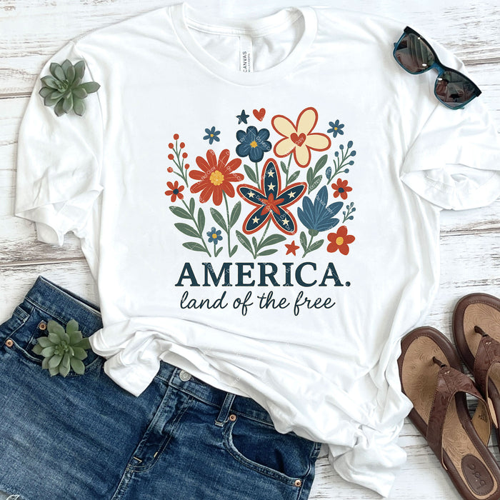 America Land of The Free DTF Transfer