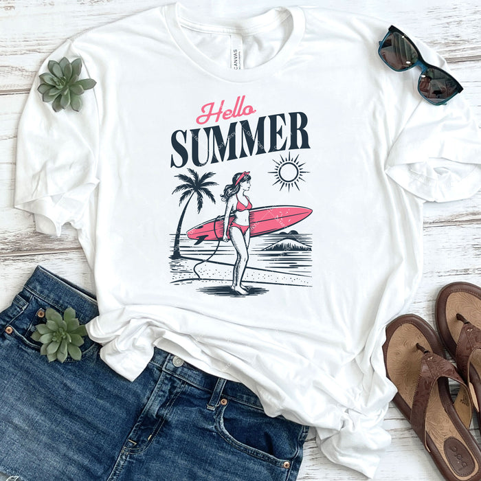 Hello Summer DTF Transfer