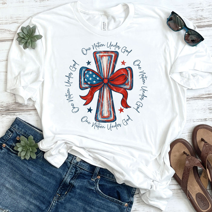 One Nation Under God DTF Transfer