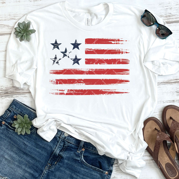 Red White & Blue DTF Transfer
