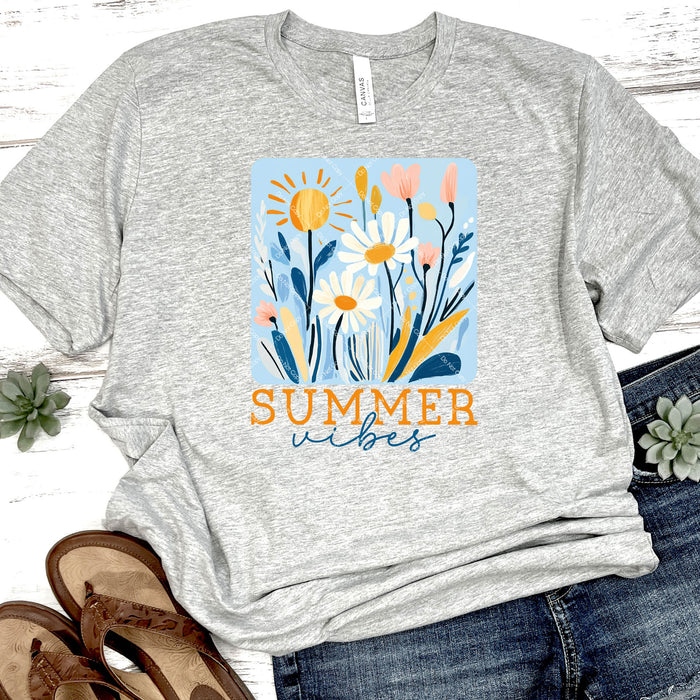 Floral Summer Vibes DTF Transfer