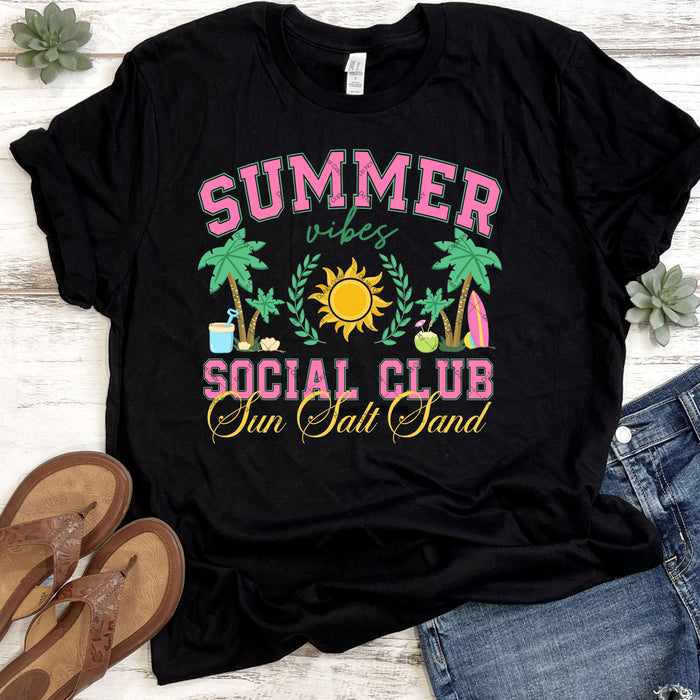 Summer Vibes Social Club DTF Transfer