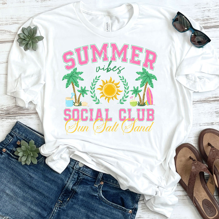 Summer Vibes Social Club DTF Transfer