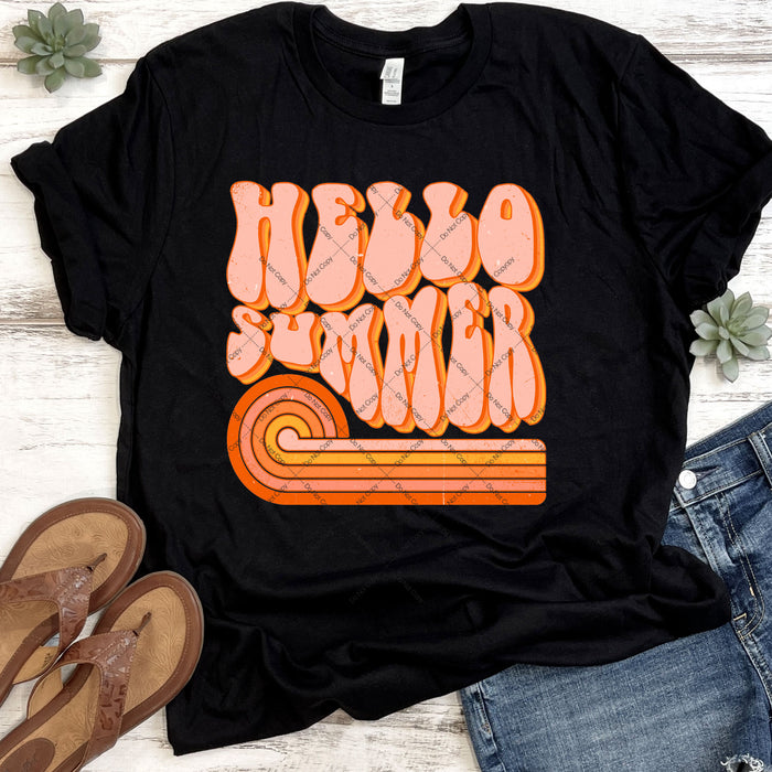 Hello Summer DTF Transfer