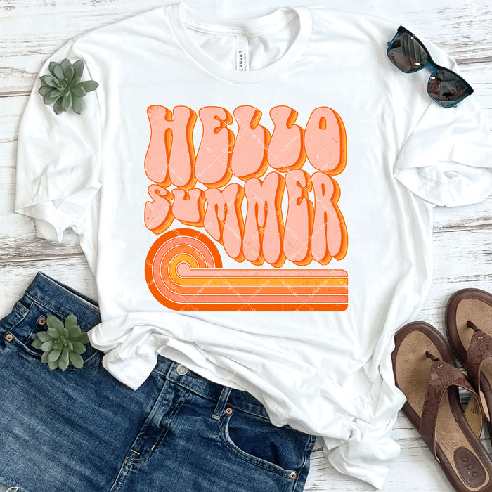 Hello Summer DTF Transfer