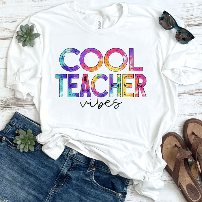 Cool Teacher Vibes DTF Transfer
