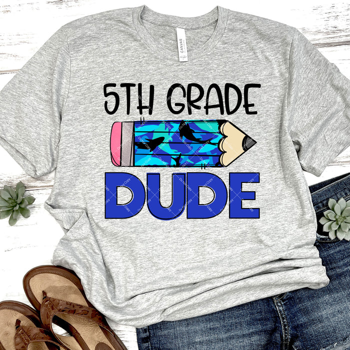 5th Grade Dude DTF Transfer