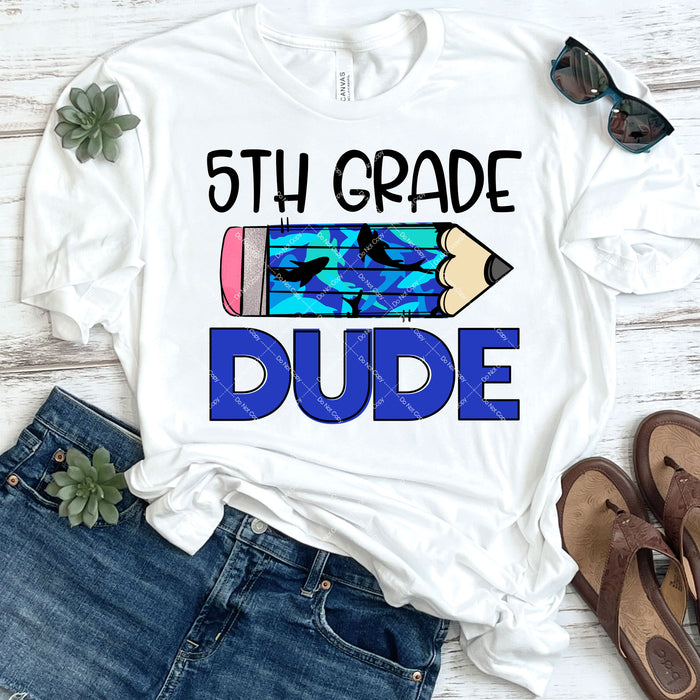 5th Grade Dude DTF Transfer