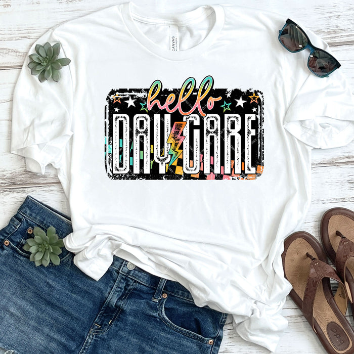 Hello Daycare DTF Transfer