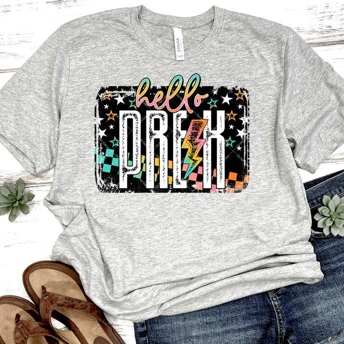 Hello Pre-K DTF Transfer