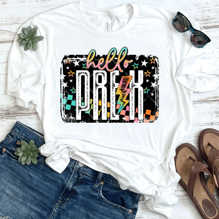 Hello Pre-K DTF Transfer