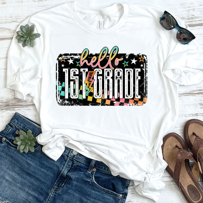 Hello 1st Grade DTF Transfer