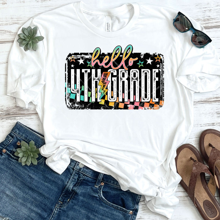 Hello 4th Grade DTF Transfer