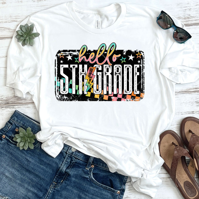 Hello 5th Grade DTF Transfer