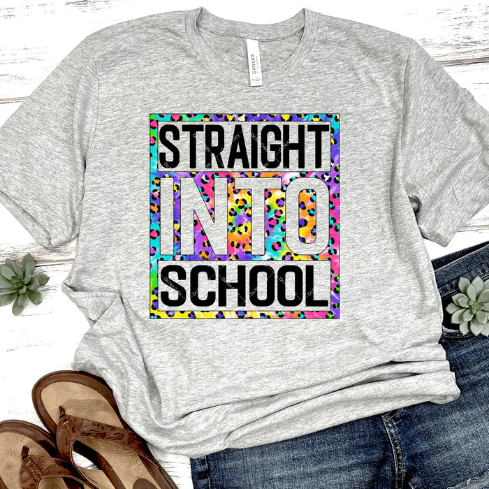 Straight Into School DTF Transfer