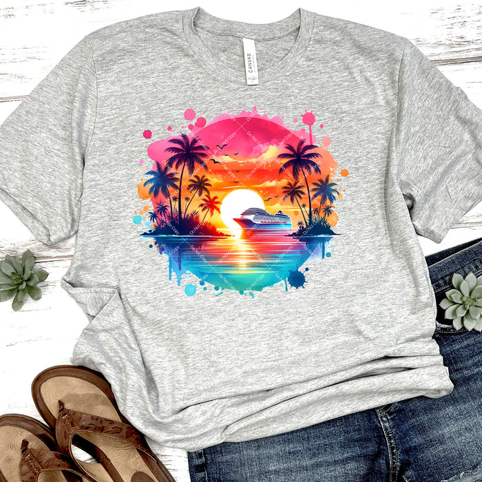 Beautiful Sunset Cruise DTF Transfer