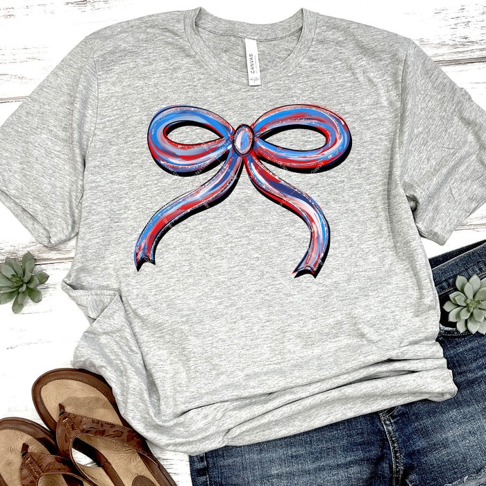 Red, White & Blue Coquette Ribbon DTF Transfer