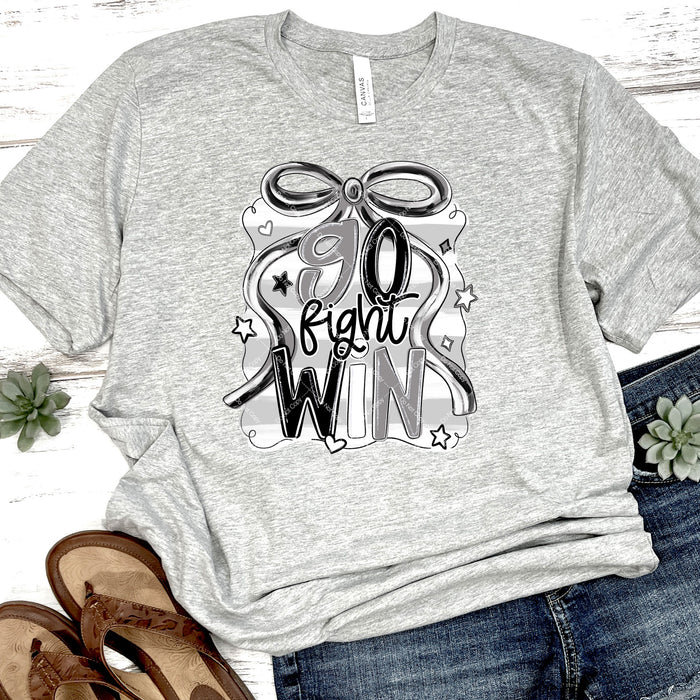 Black & Grey Go Fight Win DTF Transfer