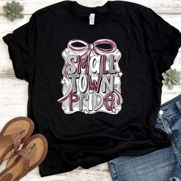 Maroon & Grey Small Town Pride DTF Transfer