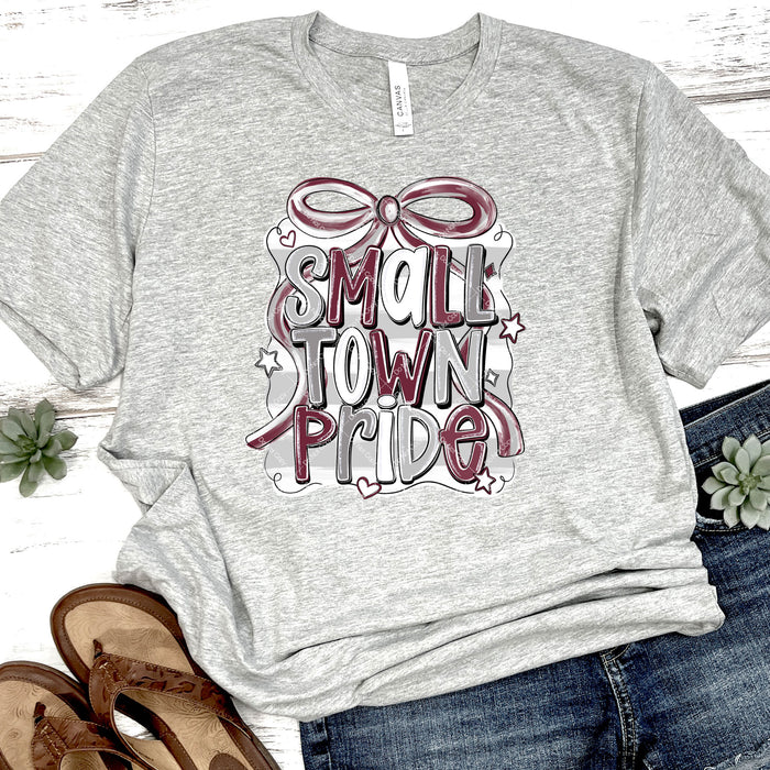 Maroon & Grey Small Town Pride DTF Transfer