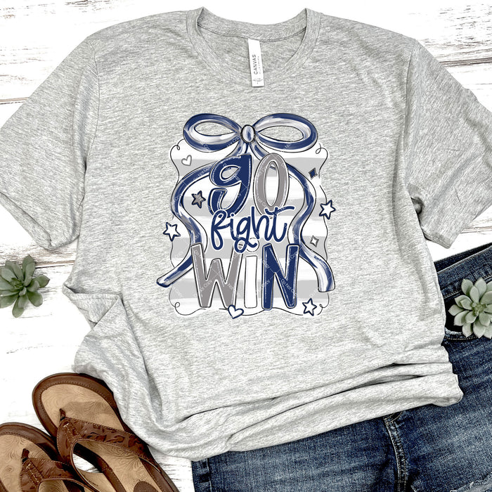 Navy & Grey Go Fight Win DTF Transfer