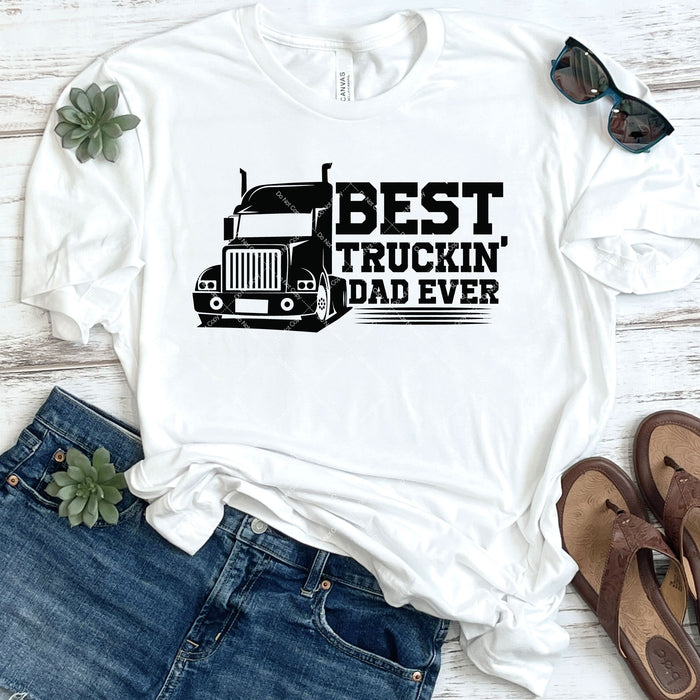 Best Truckin' Dad Ever DTF Transfer