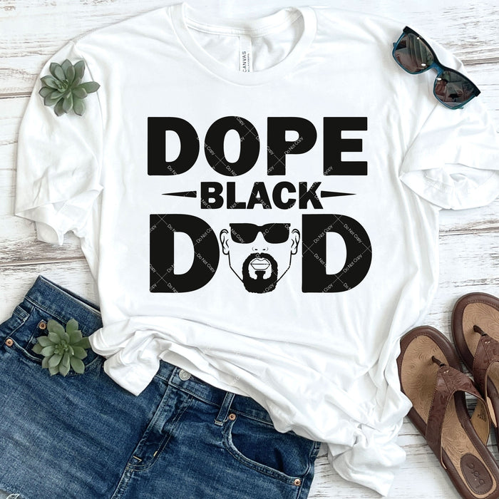 Dope Black Dad DTF Transfer