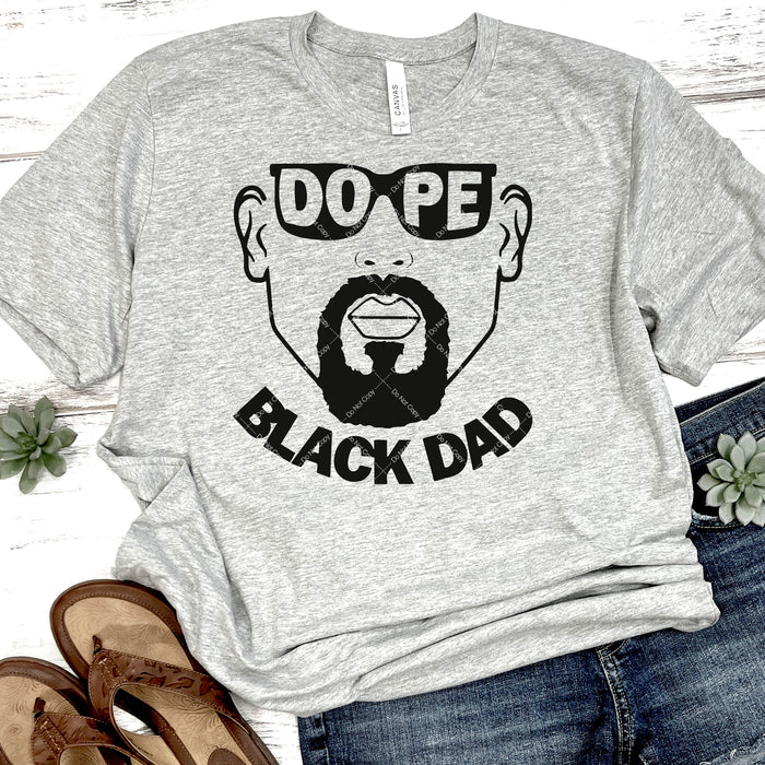 Dope Black Dad DTF Transfer