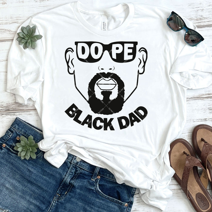 Dope Black Dad DTF Transfer