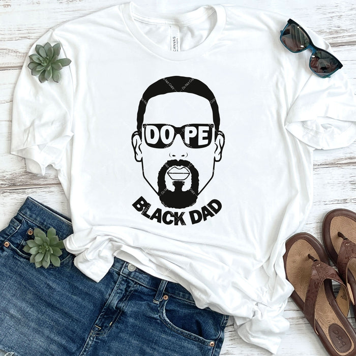 Dope Black Dad DTF Transfer
