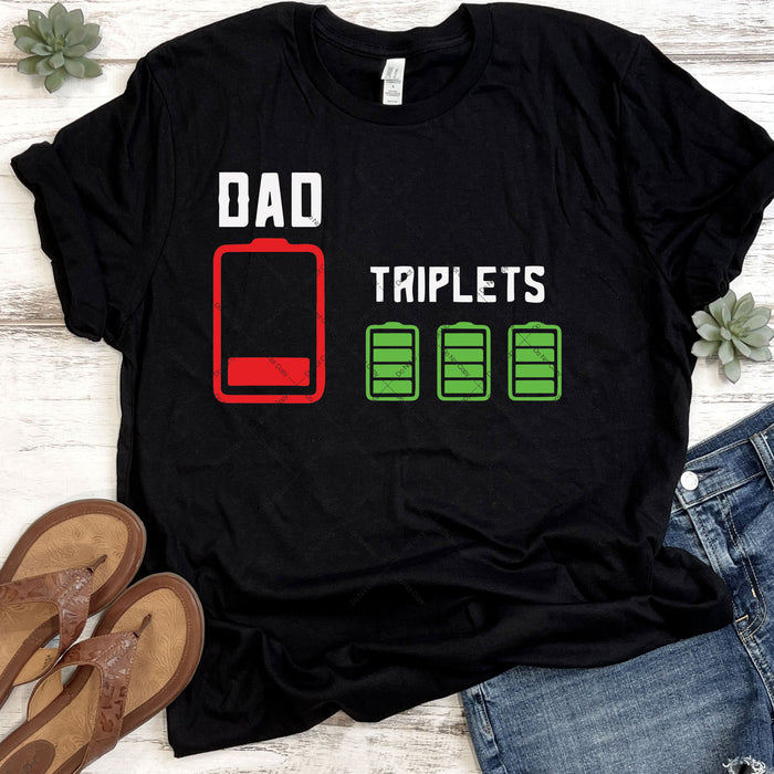 Dad of Triplets DTF Transfer