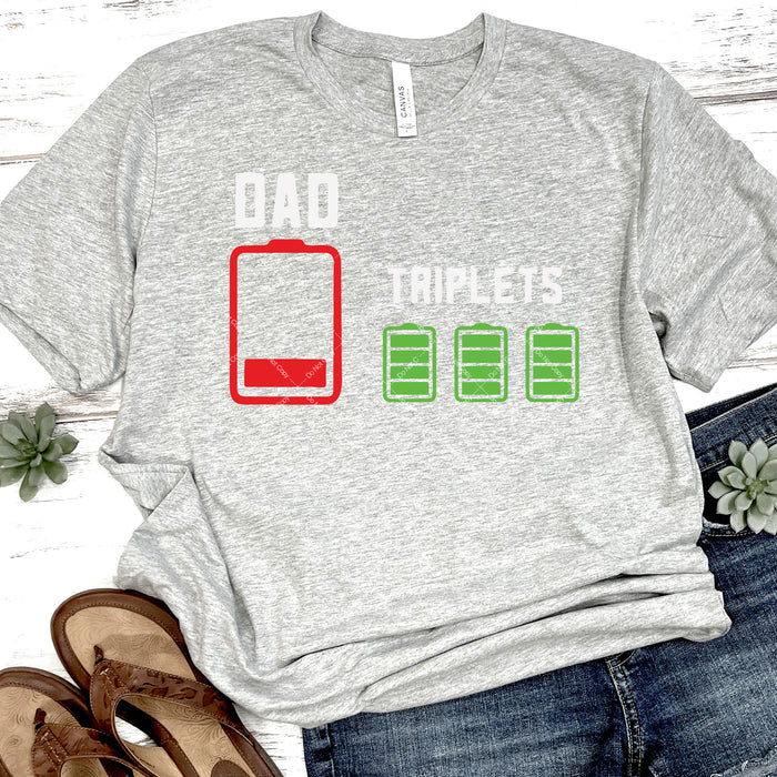 Dad of Triplets DTF Transfer
