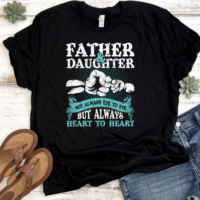 Father & Daughter Always Heart To Heart DTF Transfer