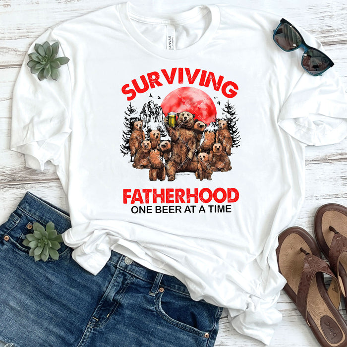 Surviving Fatherhood One Beer At A Time DTF Transfer