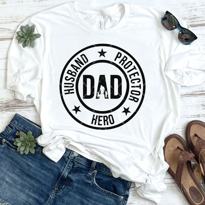 Dad Husband Protector Hero DTF Transfer