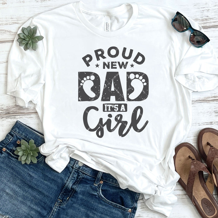 Proud New Dad It's A Girl DTF Transfer
