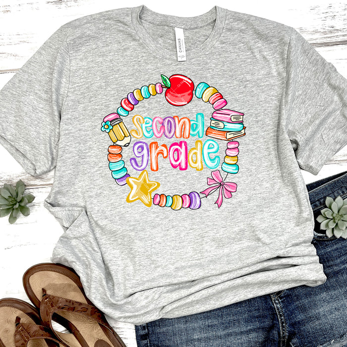 Second Grade Friendship Bracelet DTF Transfer